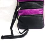 3-zipper Leather Handbag 3-zipper Leather Handbag