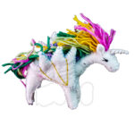 Felt Unicorn Rainbow Hair