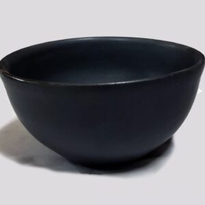 Ceramic Bowl  Matt Black Round